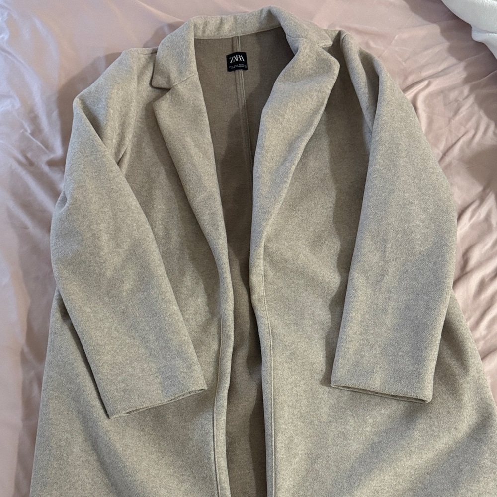 Zara Women's Elegant Tan Trench Coat